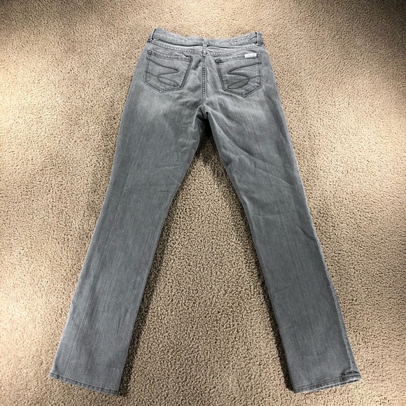 Seven7 Slim Gray Denim Jeans Size 30 - Picture 3 of 5